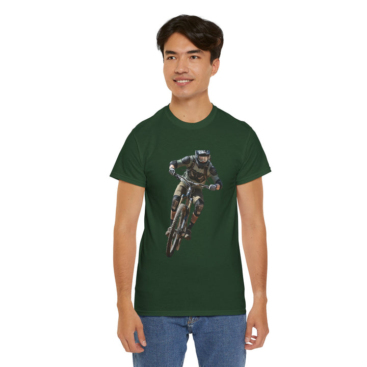 Downhill MTB Rider Graphic Tee