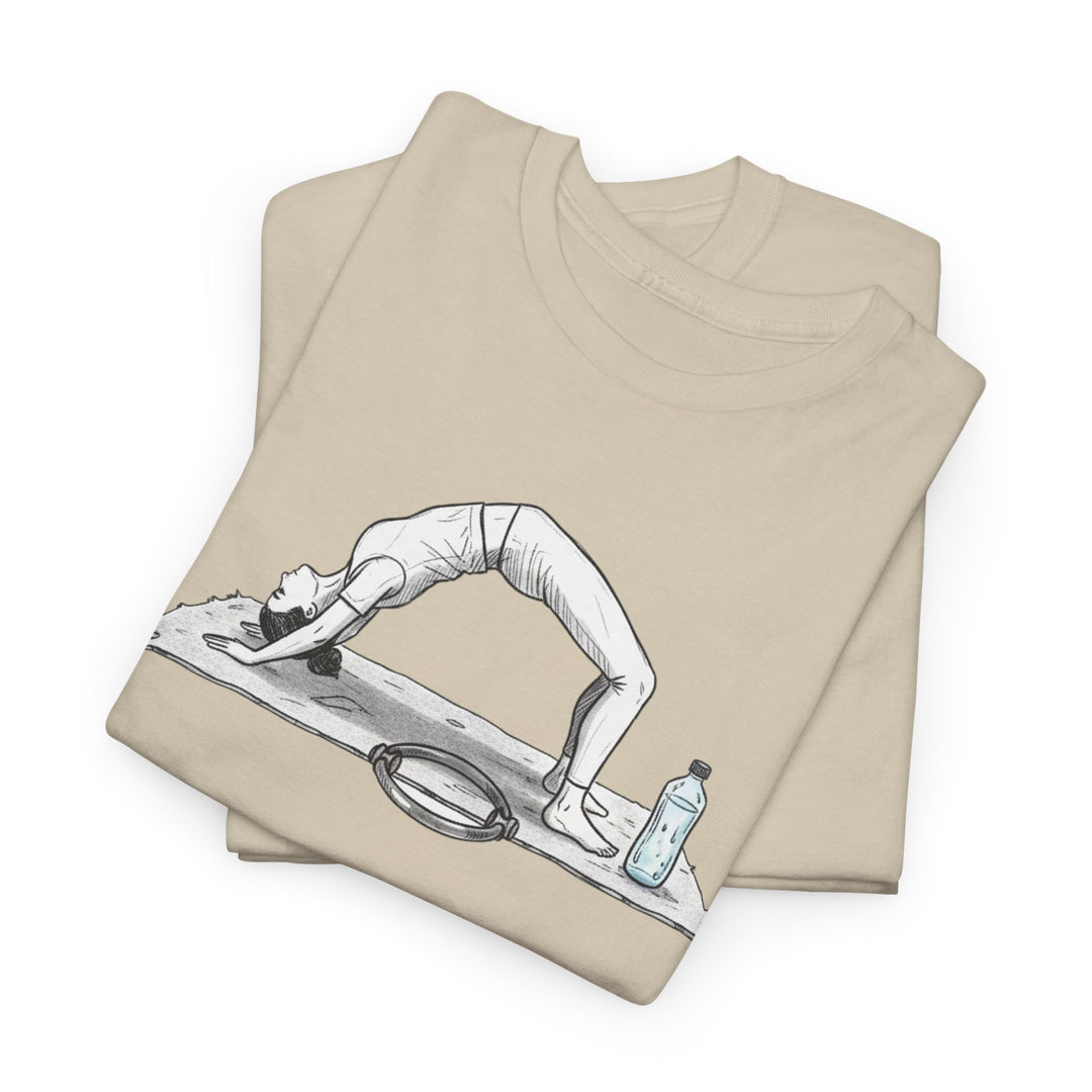 Pilates T‑Shirt – soft, breathable cotton designed for Pilates workouts. Comfortable, flexible, and perfect for reformer classes or everyday activewear.
