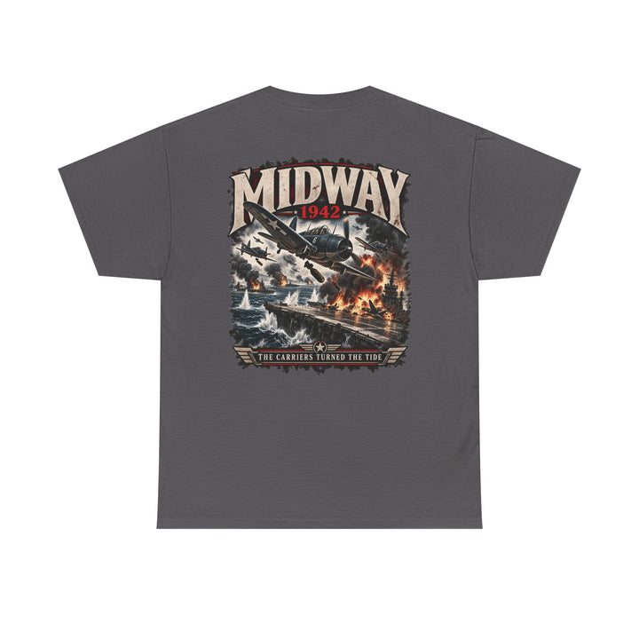 Midway 1942 WWII Aviation T-Shirt — Vintage Battle of Midway Graphic Tee