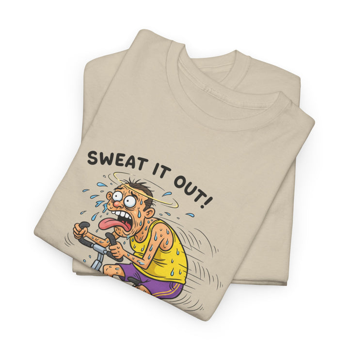 Stay laughing while cycling with the Funny Spin Bike T-Shirt. Comfortable cotton with a witty design, ideal for spin sessions and gym workouts.