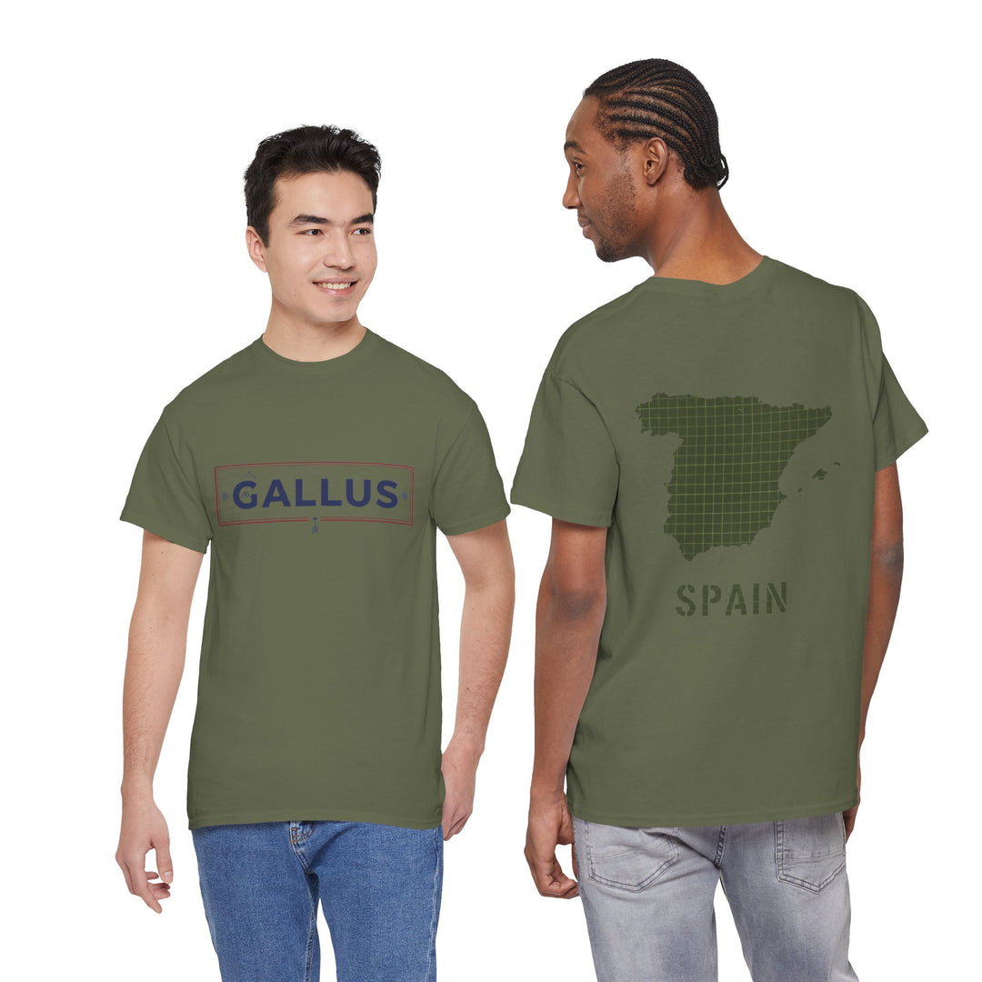 Spain Map T-Shirt • Gallus Logo Travel Tee