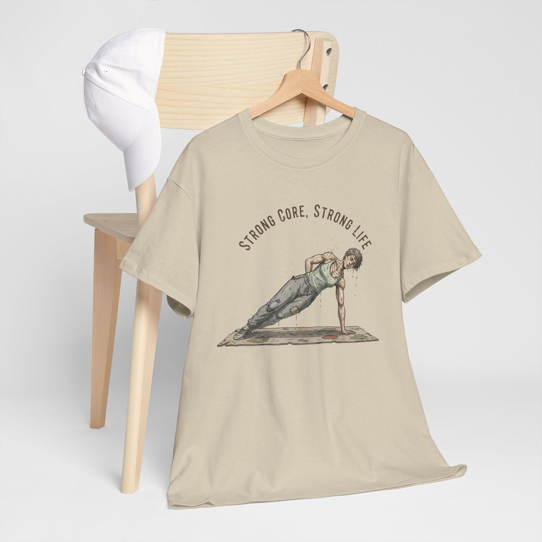 Pilates Fitness Plank Tee – soft, breathable cotton designed for Pilates and core workouts. Comfortable, flexible, and perfect for studio or home sessions.