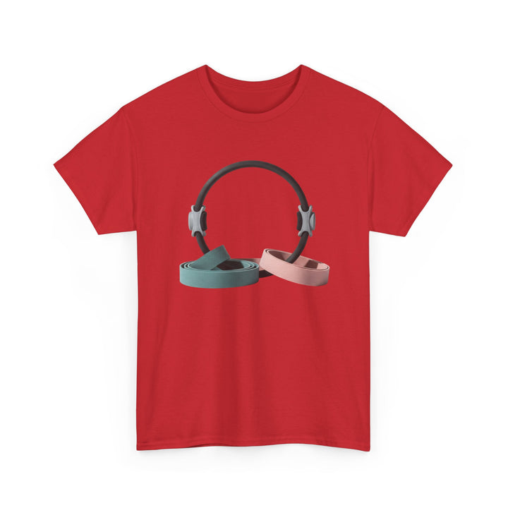 Pilates Band Workout Shirt – soft, breathable fabric designed for resistance band exercises. Comfortable, flexible, and perfect for Pilates sessions or workouts.