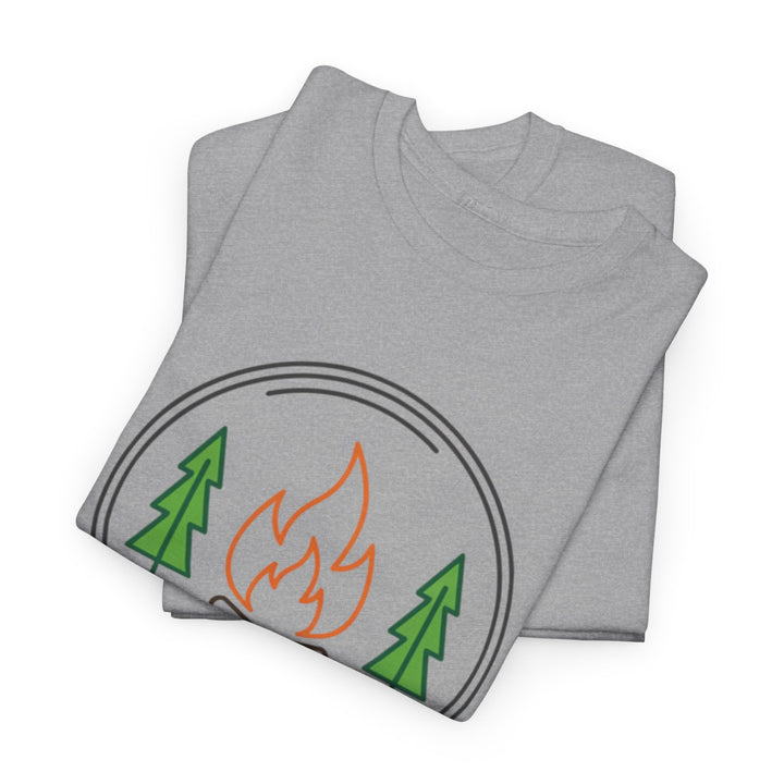 Funny Camping Therapy T-Shirt — Retro Campfire Graphic Adventure Tee