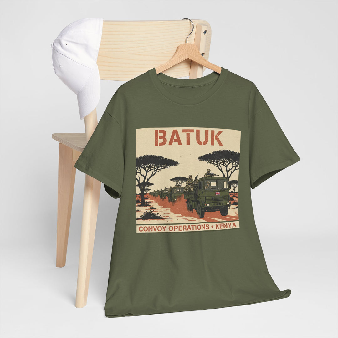 BATUK Convoy Operations Tee — Kenya Vintage Military Travel Graphic T‑Shirt