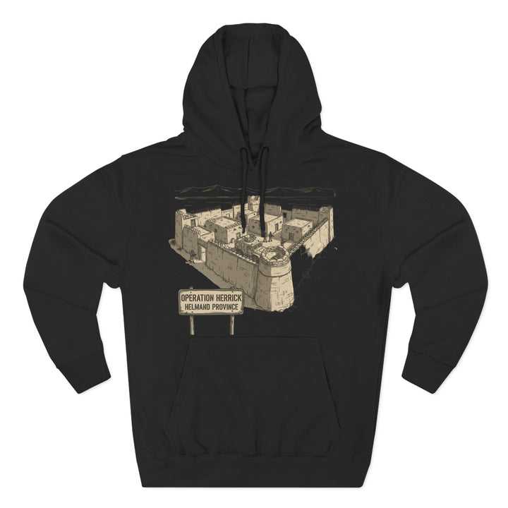 Op Herrick Compound Hoodie - Helmand Province Military Heritage Graphic