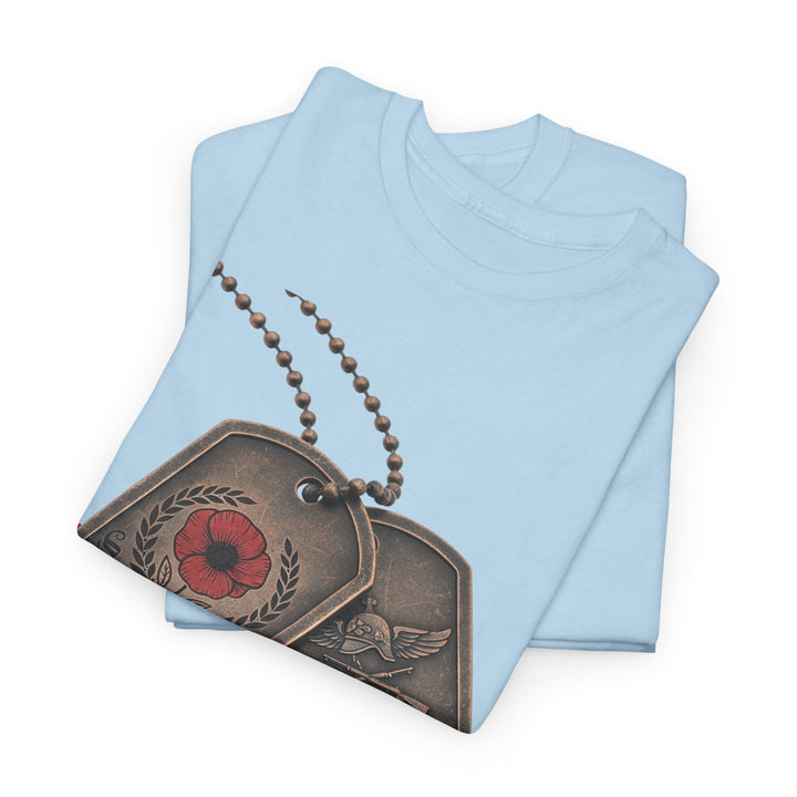 Remembrance Dog Tag T-Shirt — Memorial Military Tribute Tee