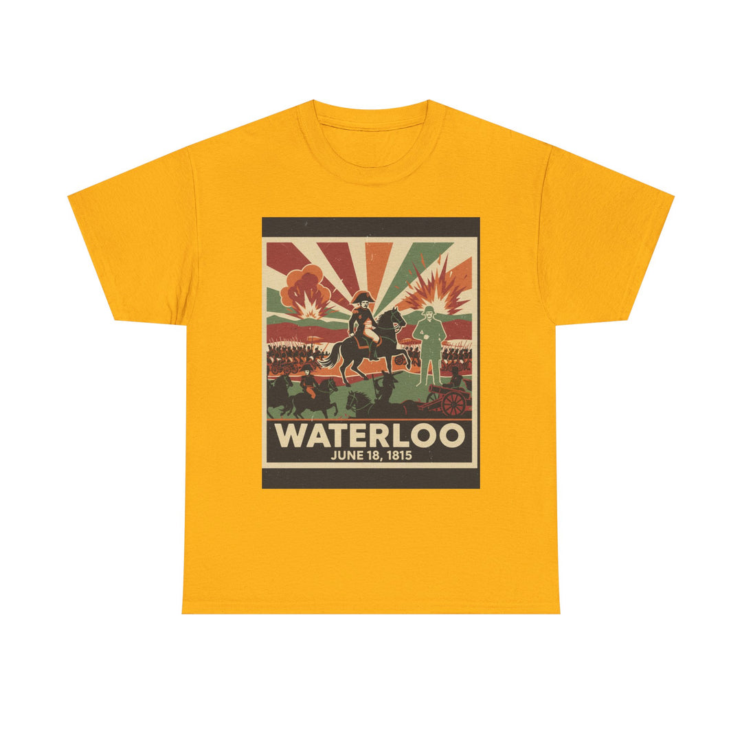Waterloo 1815 Vintage Battle T-Shirt — Napoleonic War Commemorative Tee