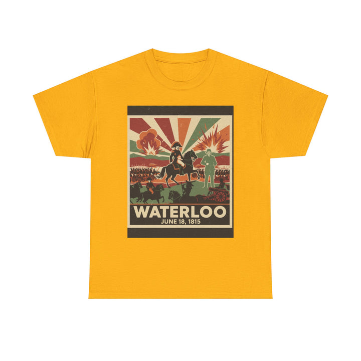 Waterloo 1815 Vintage Battle T-Shirt — Napoleonic War Commemorative Tee