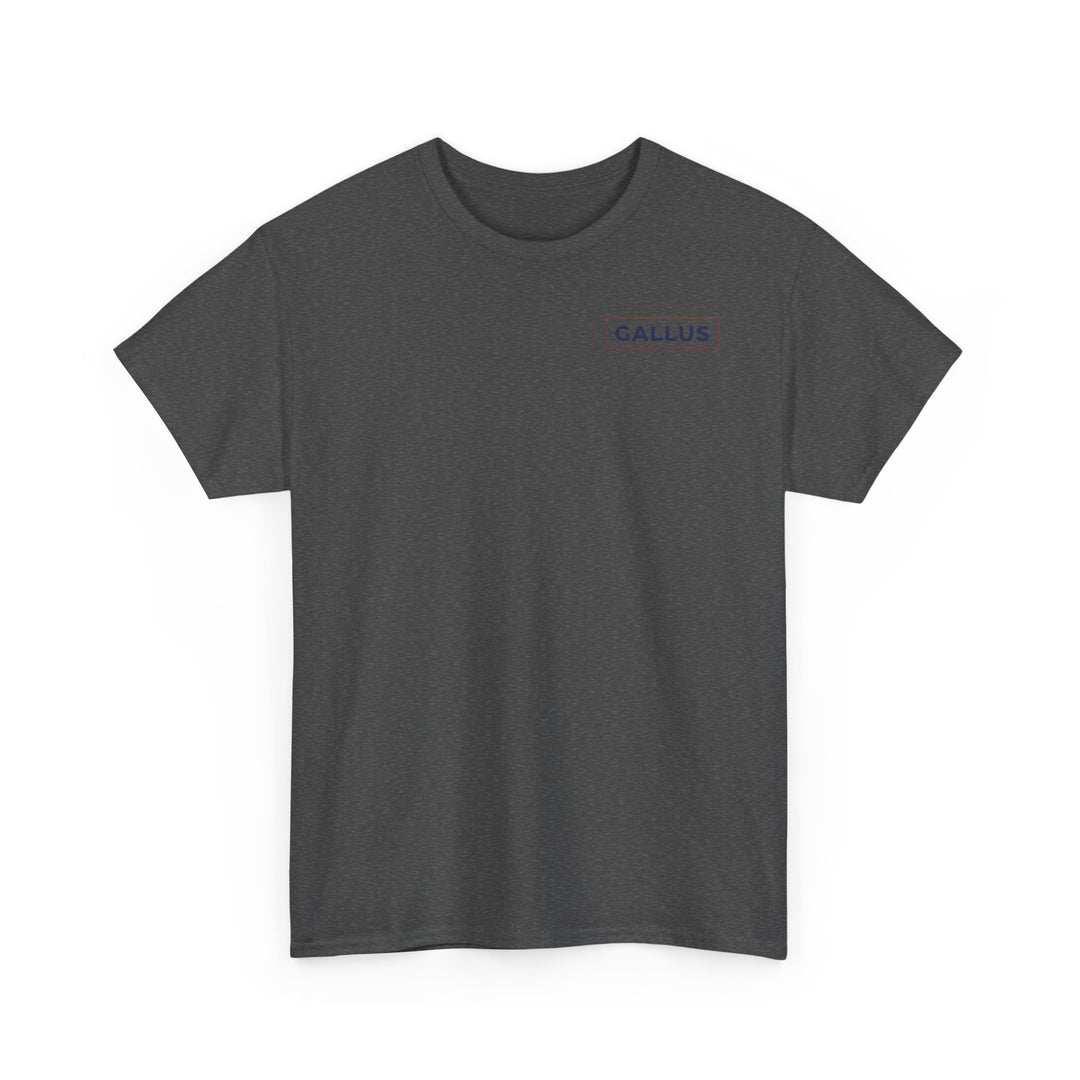 Gallus Logo T-Shirt — Minimal Retro Chest &amp; Back Graphic Tee