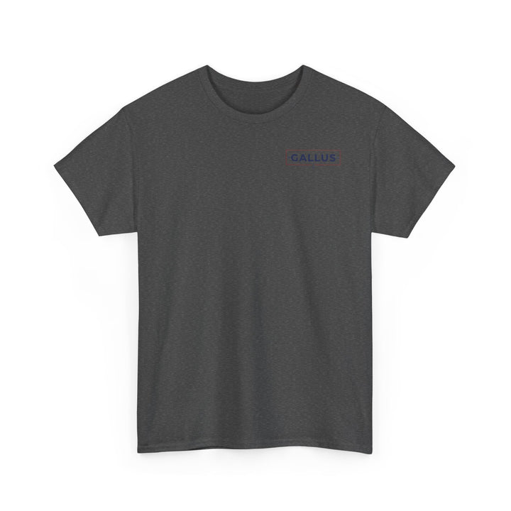 Gallus Logo T-Shirt — Minimal Retro Chest &amp; Back Graphic Tee