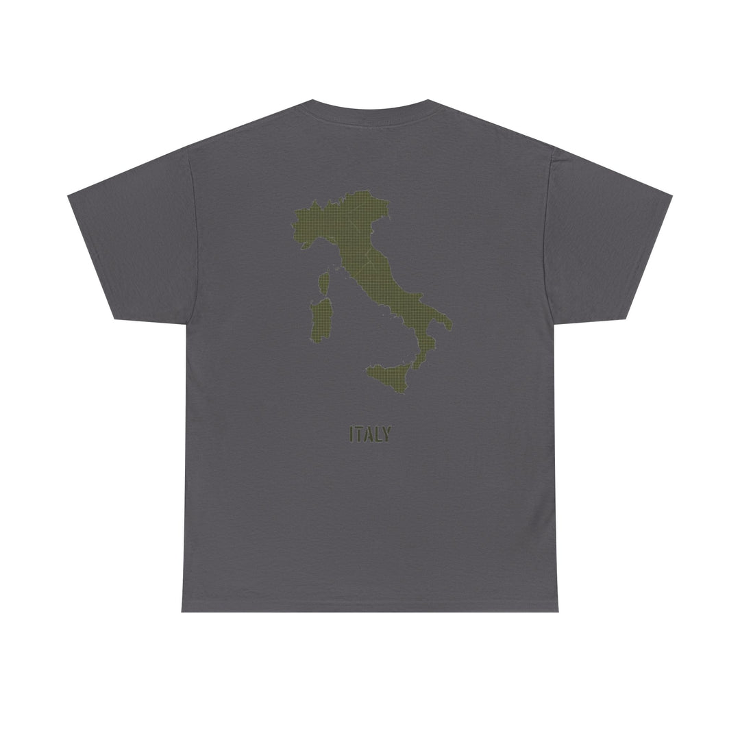Italy Map Tee — GALLUS Logo Casual Cotton T-Shirt