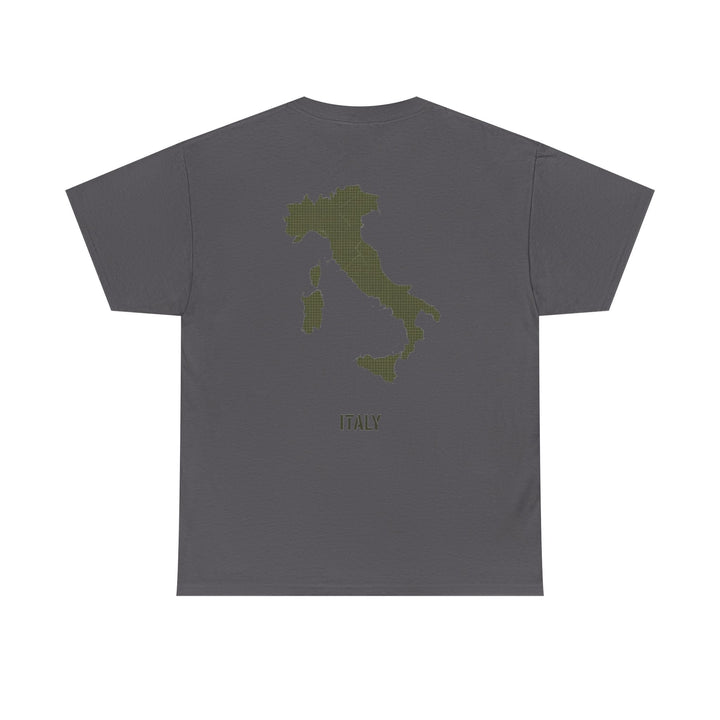 Italy Map Tee — GALLUS Logo Casual Cotton T-Shirt