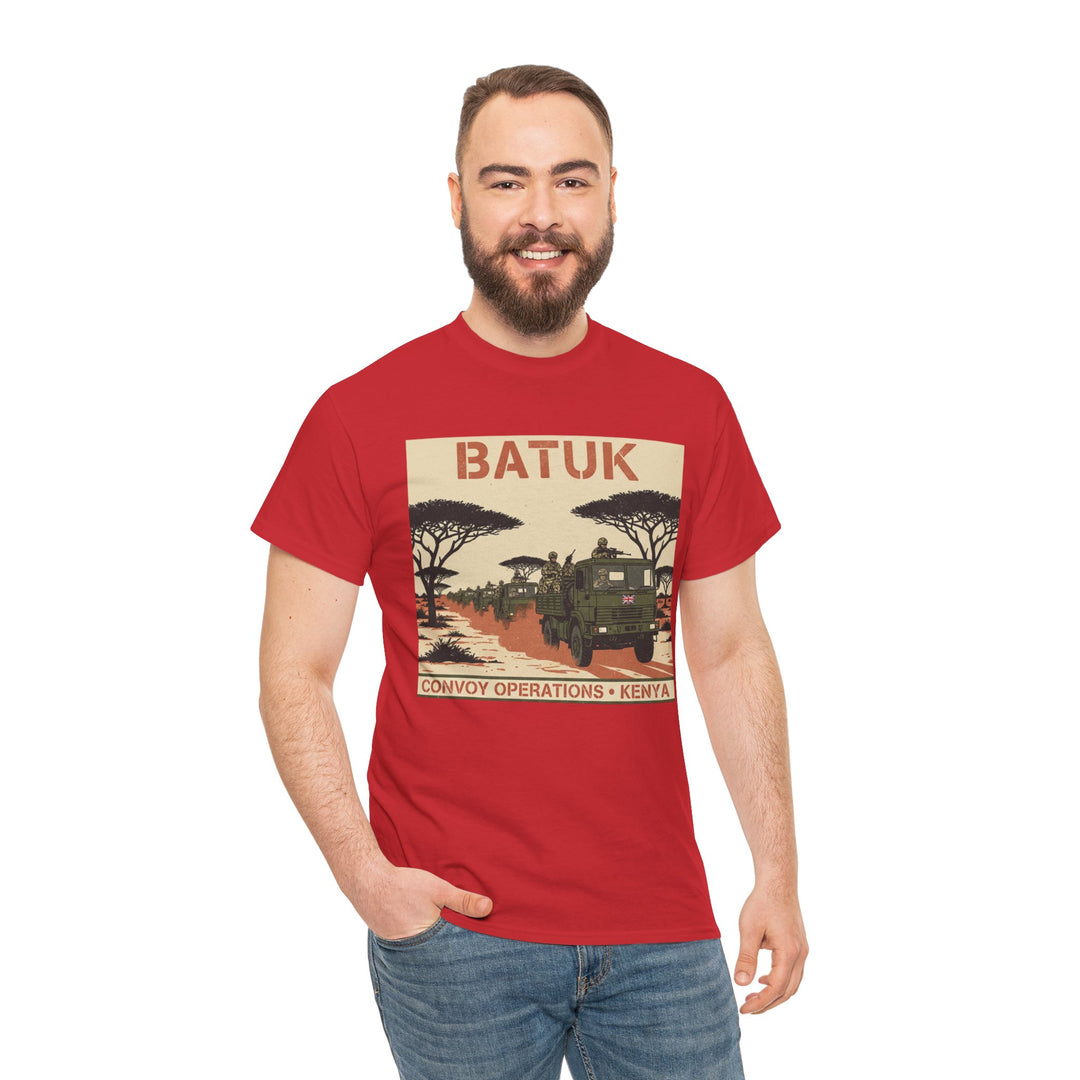 BATUK Convoy Operations Tee — Kenya Vintage Military Travel Graphic T‑Shirt