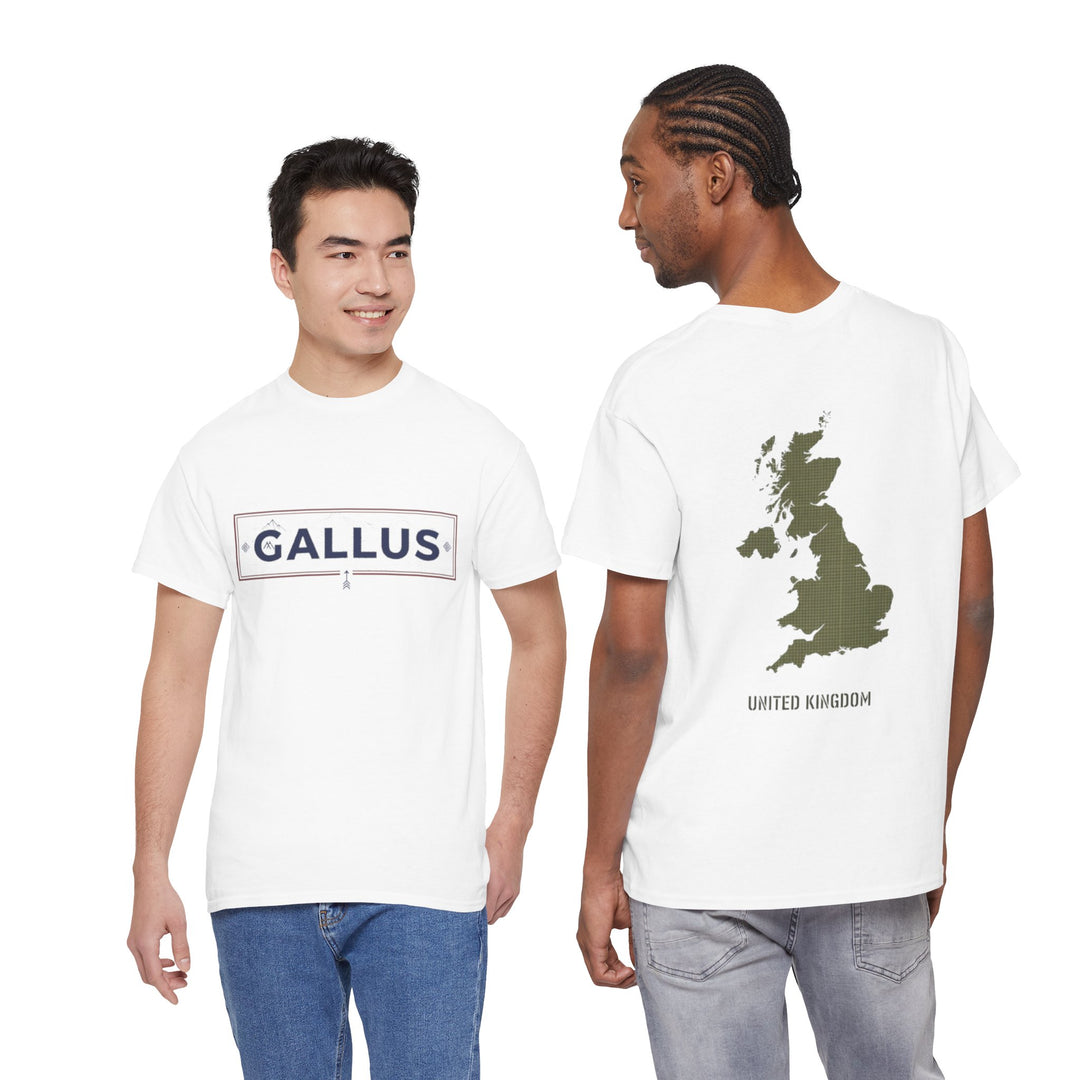 United Kingdom Map Tee — "GALLUS" Streetwear Graphic T-Shirt