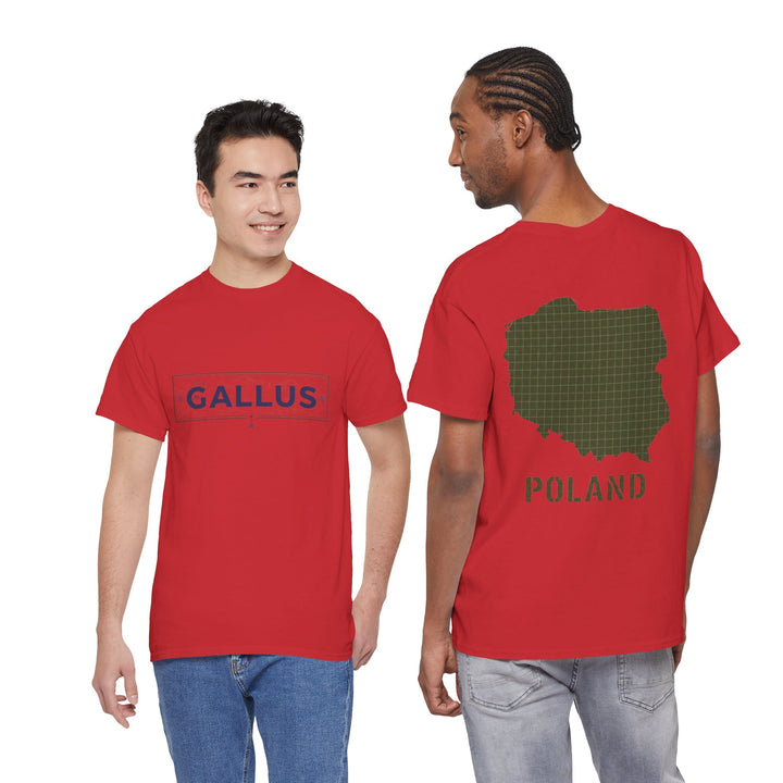 Poland Map T-Shirt — Gallus Logo Military-Style Polish Pride Tee