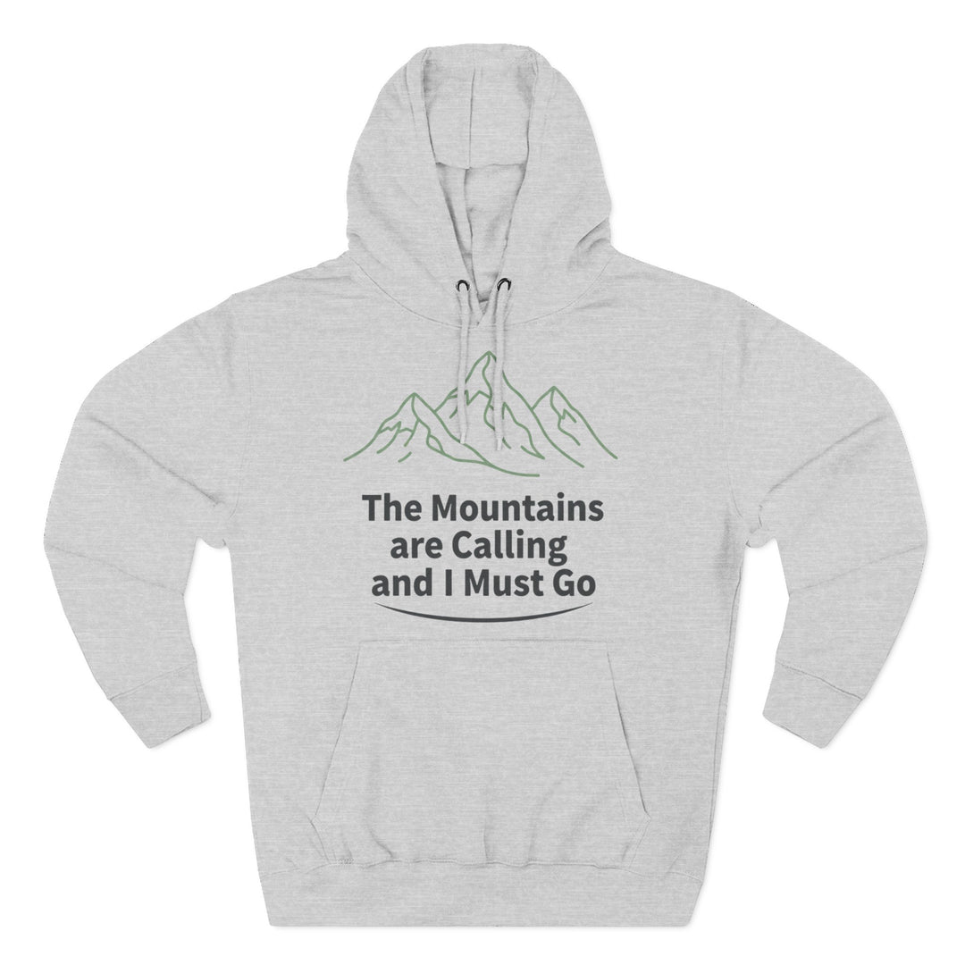 Retro Mountain Quote Hoodie — Vintage Hiking &amp; Wild Camping Pullover