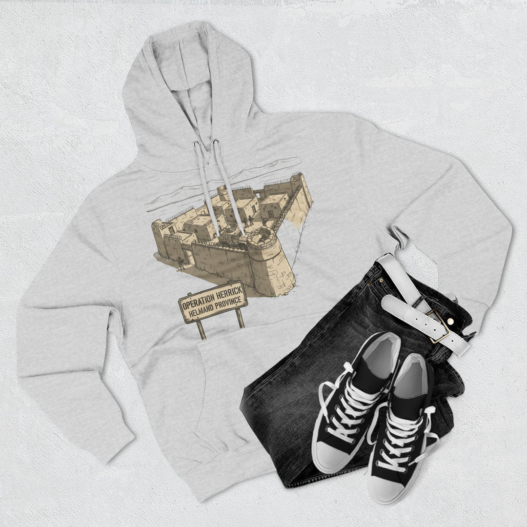 Op Herrick Compound Hoodie - Helmand Province Military Heritage Graphic