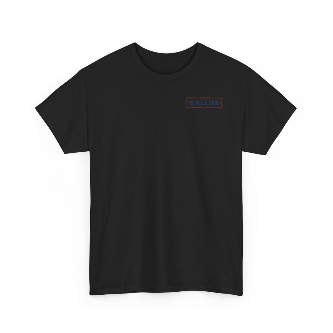 Gallus Logo T-Shirt — Minimal Retro Chest &amp; Back Graphic Tee