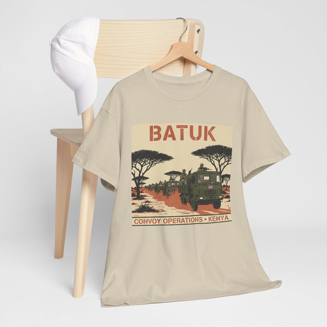 BATUK Convoy Operations Tee — Kenya Vintage Military Travel Graphic T‑Shirt