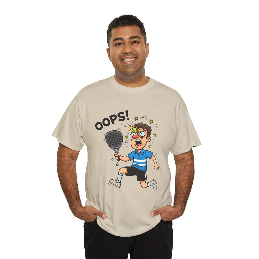 Cartoon Padel Oops! T-Shirt for Players