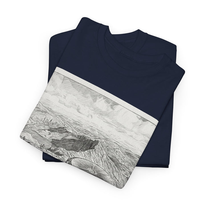 Snowdon Mountain Tee — Vintage Map Illustration with Coordinates