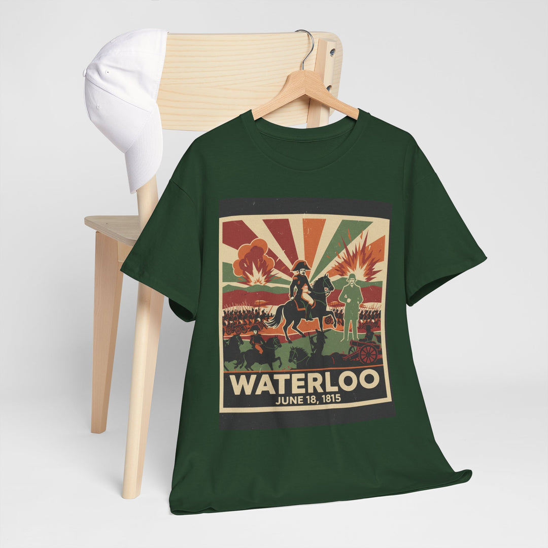 Waterloo 1815 Vintage Battle T-Shirt — Napoleonic War Commemorative Tee