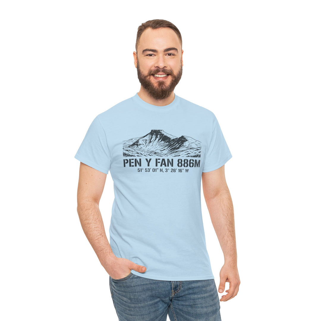 Pen y Fan 886m Graphic Tee | Vintage Elevation &amp; Coordinates