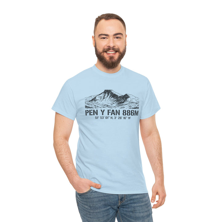 Pen y Fan 886m Graphic Tee | Vintage Elevation &amp; Coordinates