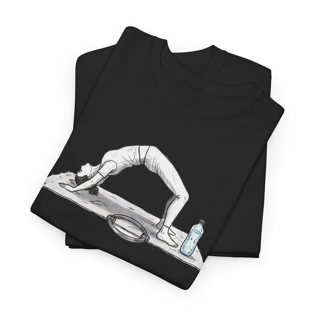 Pilates T‑Shirt – soft, breathable cotton designed for Pilates workouts. Comfortable, flexible, and perfect for reformer classes or everyday activewear.
