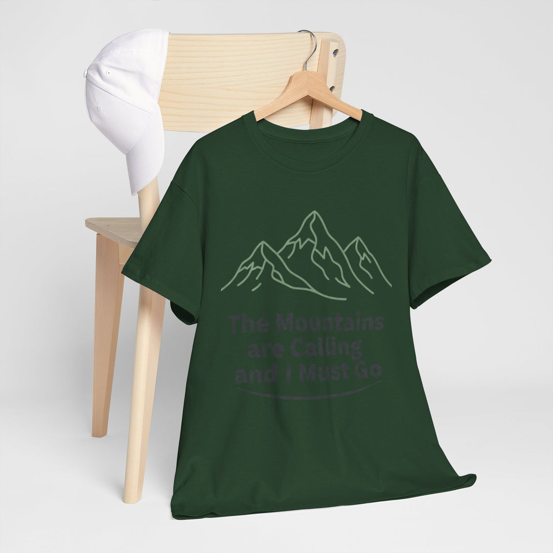 Retro Mountain Quote T-Shirt — Vintage Hiking &amp; Wild Camping Adventure Tee