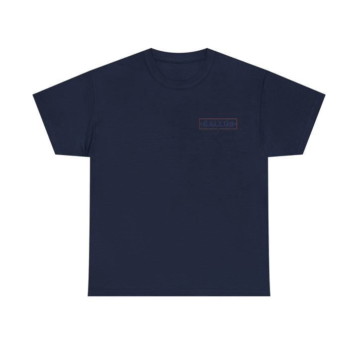 Gallus Logo Tee — Minimal Chest Patch White T-Shirt