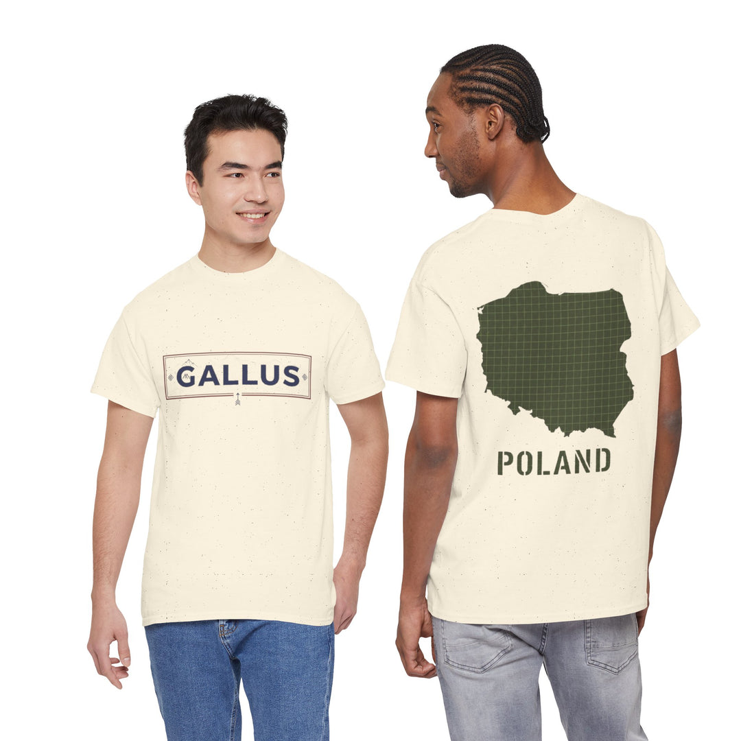 Poland Map T-Shirt — Gallus Logo Military-Style Polish Pride Tee