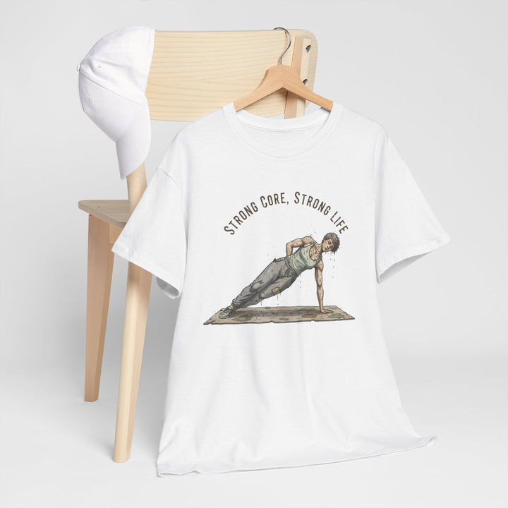 Pilates Fitness Plank Tee – soft, breathable cotton designed for Pilates and core workouts. Comfortable, flexible, and perfect for studio or home sessions.