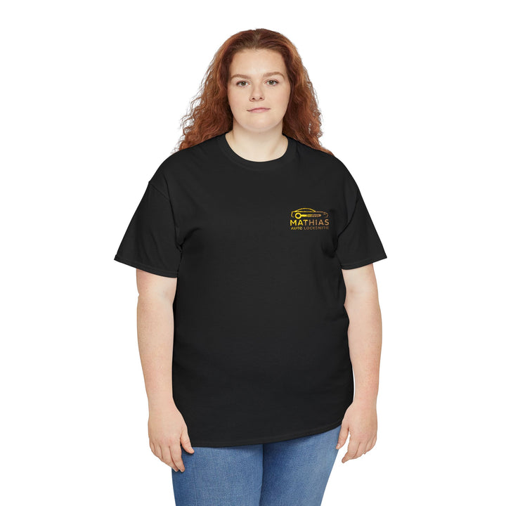 Mathias Autolocksmith embroidered T-shirt