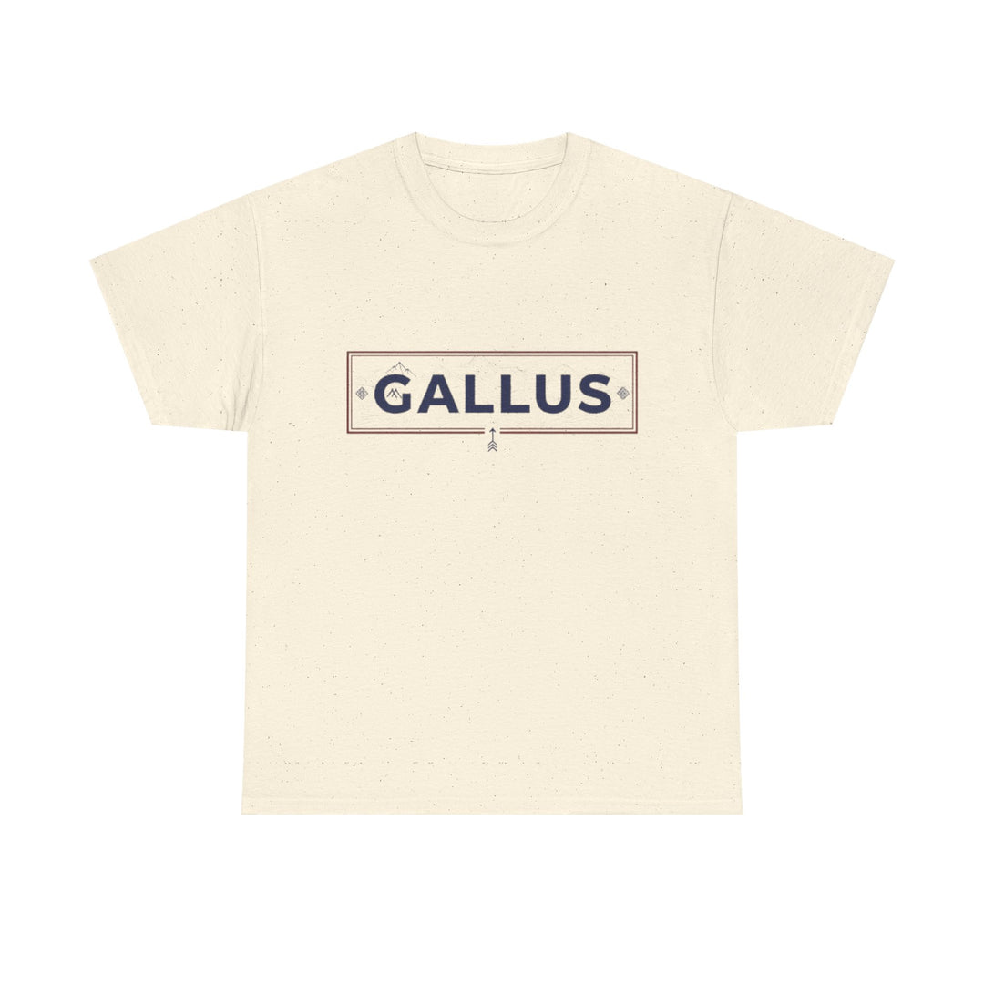 T-Shirt — Gallus Mountain Graphic Tee (Sunrise Landscape Back Print)