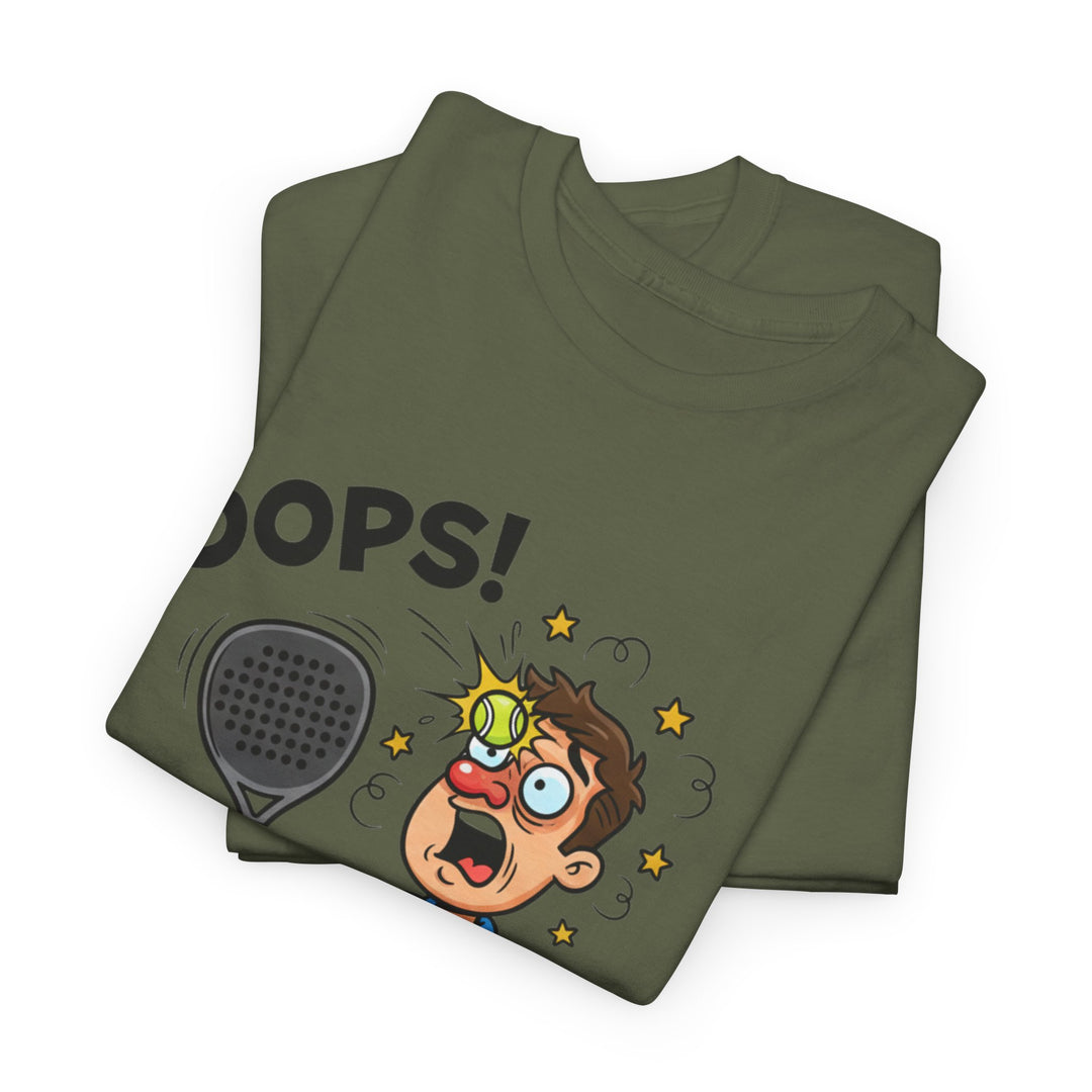 Cartoon Padel Oops! T-Shirt for Players