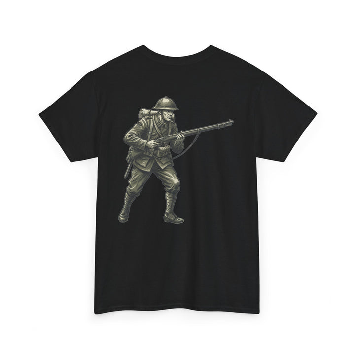 WWI Soldier 1917 Graphic Tee – Vintage Infantry Rifle Illustration T-Shirt