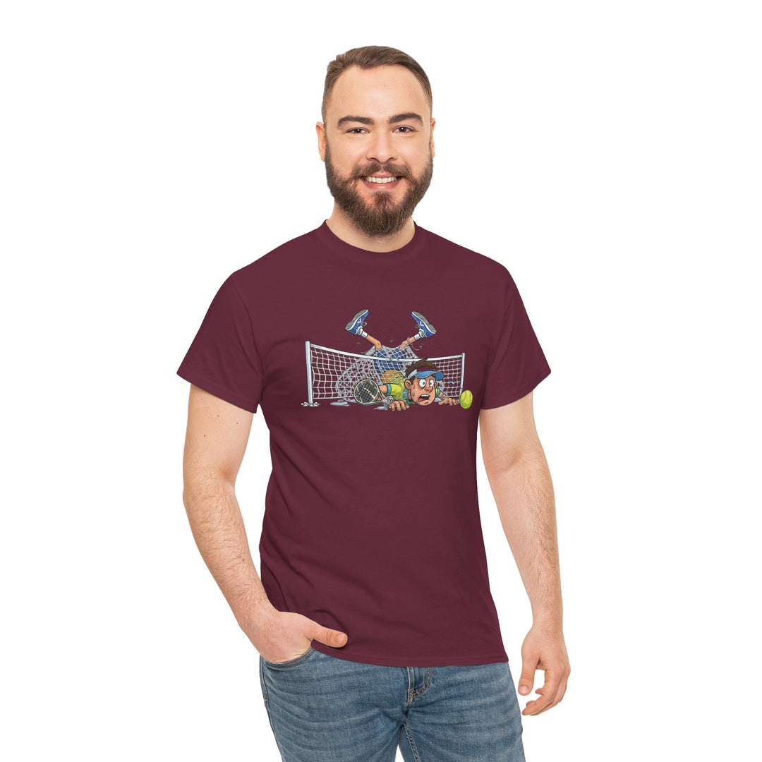 Padel Cartoon Goalie T-Shirt | Fun Padel Tee