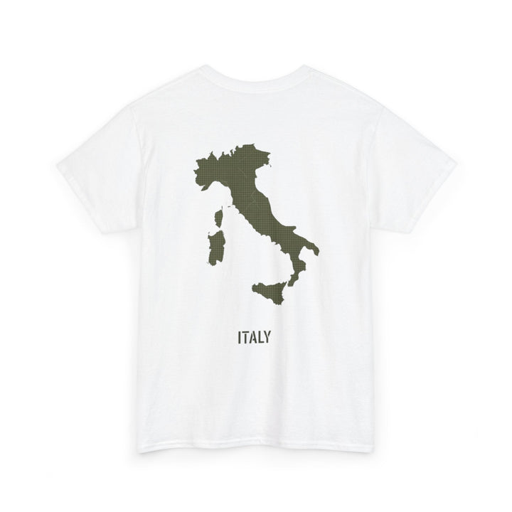 Italy Map Tee — GALLUS Logo Casual Cotton T-Shirt