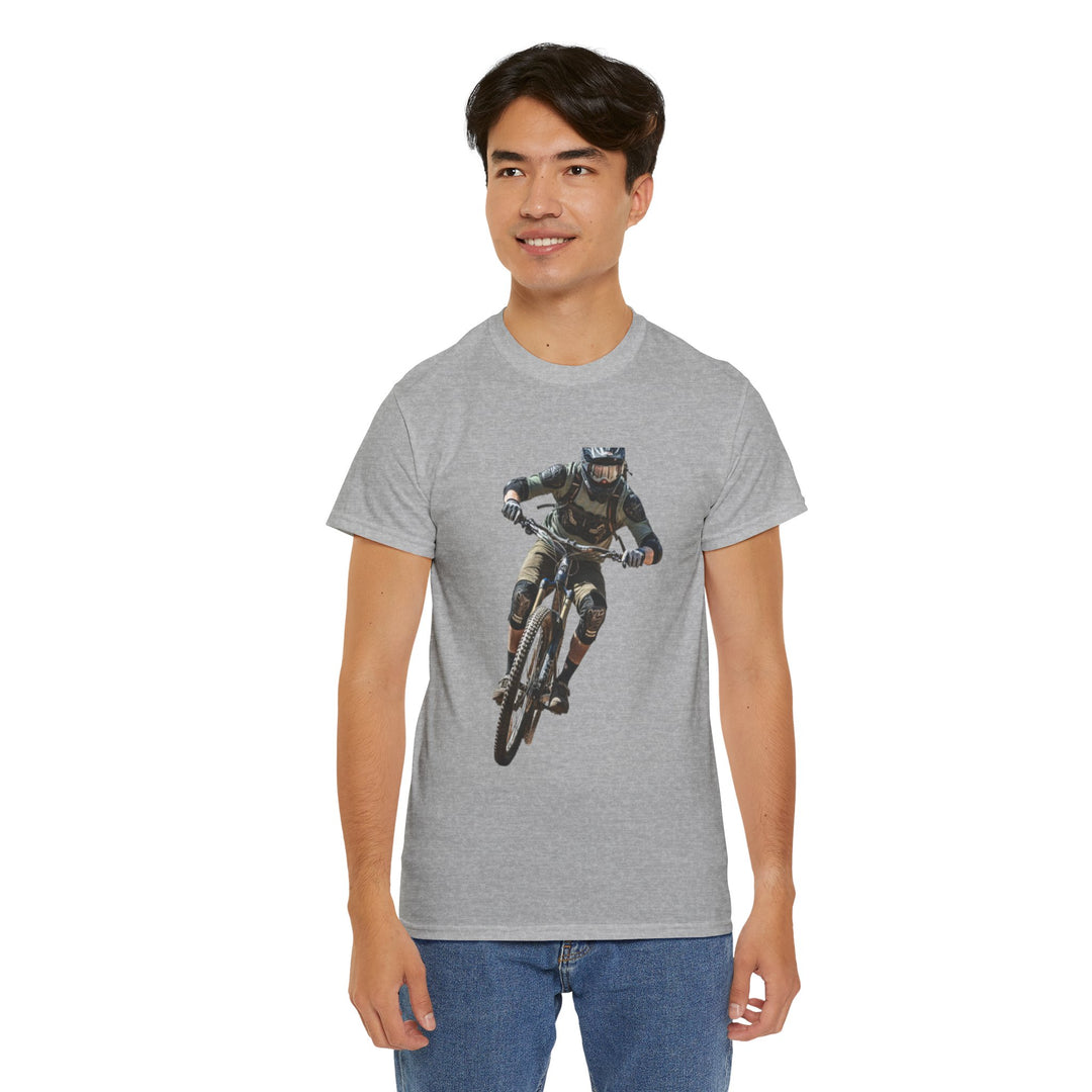 Downhill MTB Rider Graphic Tee