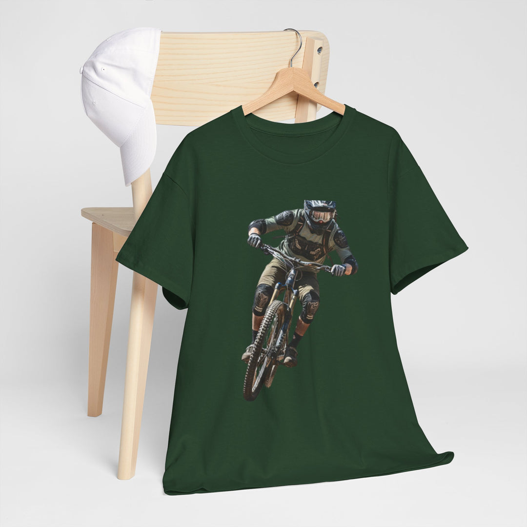 Downhill MTB Rider Graphic Tee