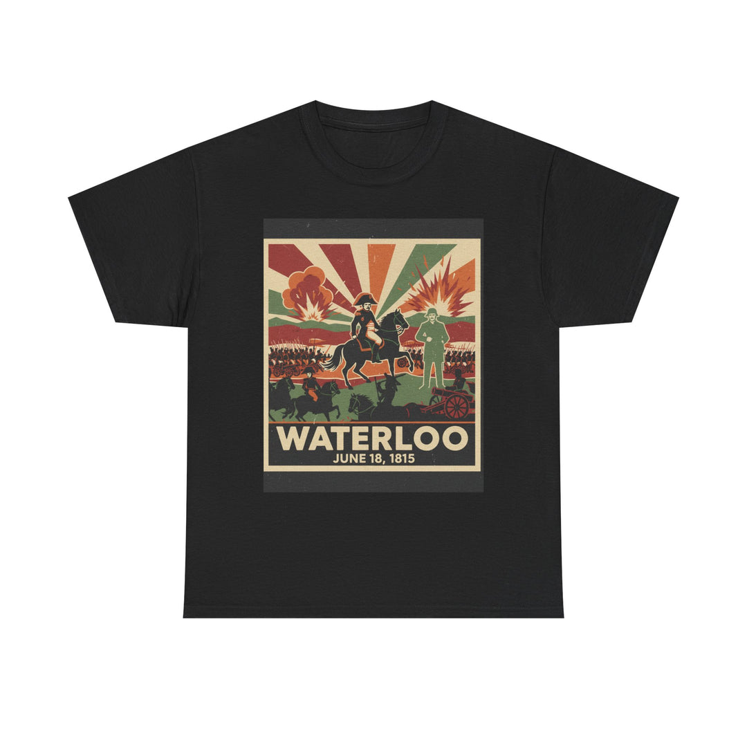 Waterloo 1815 Vintage Battle T-Shirt — Napoleonic War Commemorative Tee
