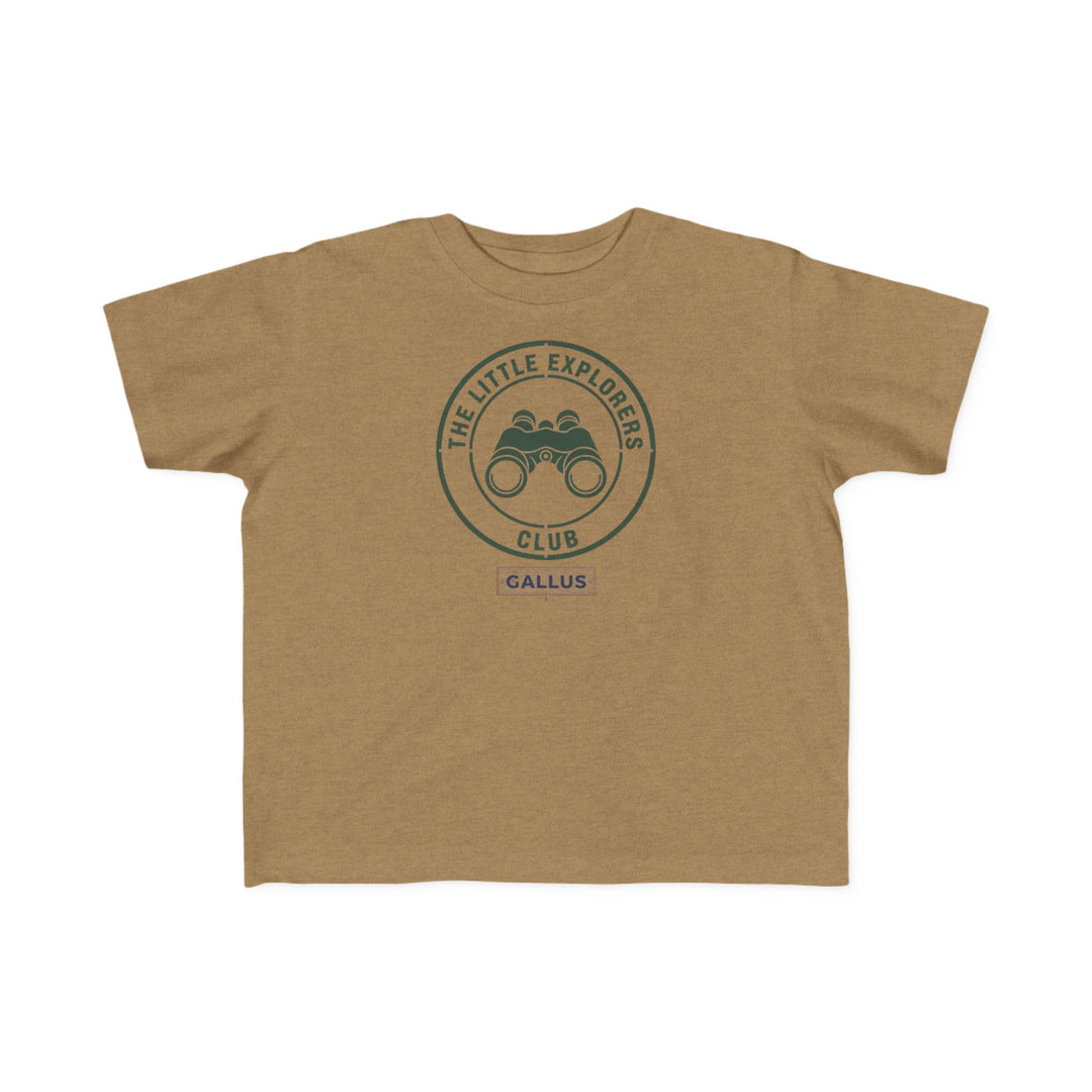Toddler Explorer Tee — "The Little Explorers Club" Binoculars Shirt