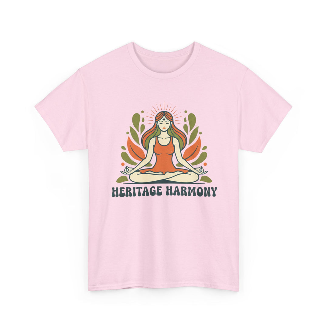 Yoga Meditation Tee – soft, breathable cotton designed for meditation and yoga practice. Comfortable, relaxed fit perfect for studio or casual wear.