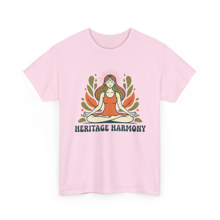 Yoga Meditation Tee – soft, breathable cotton designed for meditation and yoga practice. Comfortable, relaxed fit perfect for studio or casual wear.