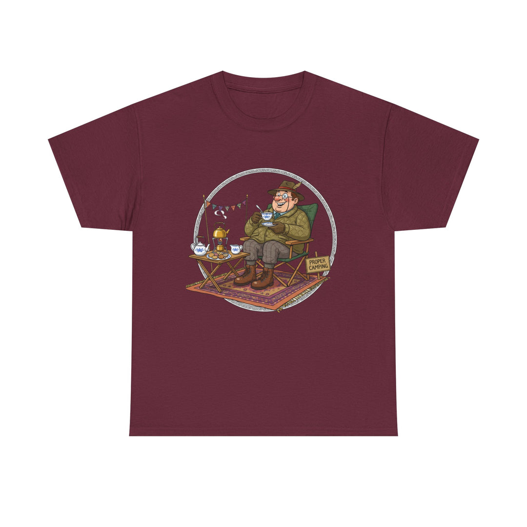 Retro Camping Grandpa Gift T-Shirt — Vintage Mountain Adventure Tee