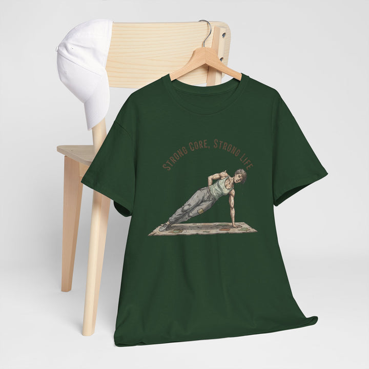 Pilates Fitness Plank Tee – soft, breathable cotton designed for Pilates and core workouts. Comfortable, flexible, and perfect for studio or home sessions.