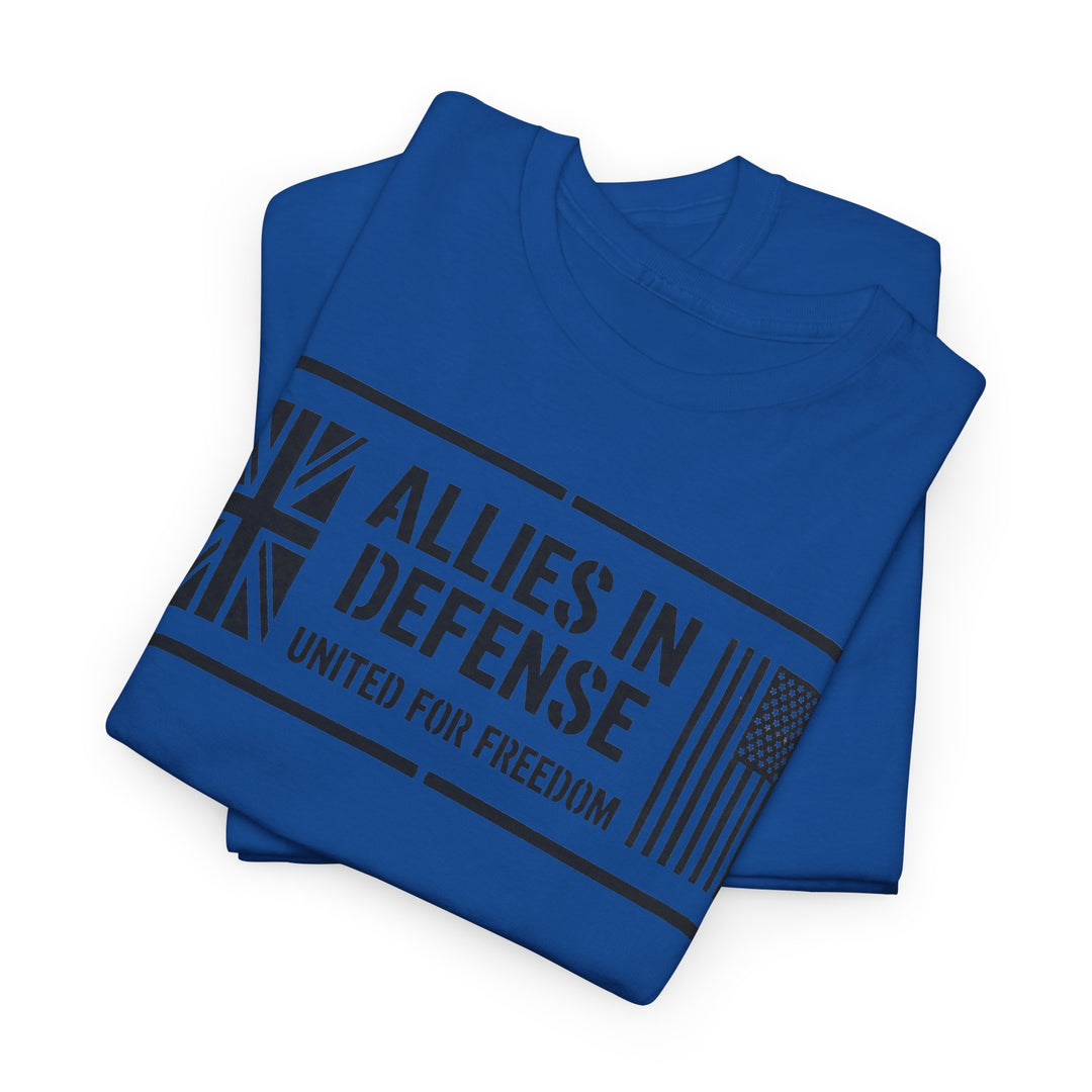 UK &amp; US Allies Defence Veteran Tee — Flags on Sleeves