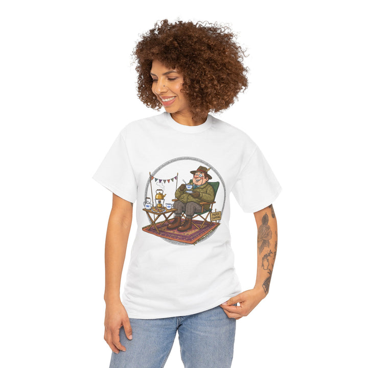 Retro Camping Grandpa Gift T-Shirt — Vintage Mountain Adventure Tee